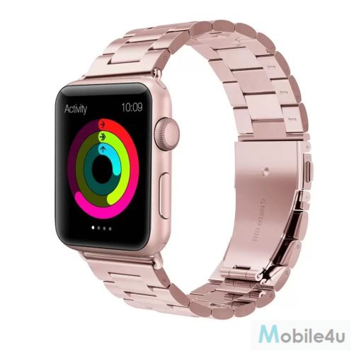 XPRO™ Apple Watch rozsdamentes. vastag acél szíj Rose Arany. 38mm / 40mm / 41mm