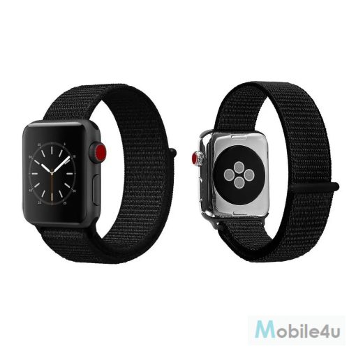 XPRO™ Apple Watch tépőzáras szíj Fekete 38mm / 40mm / 41mm