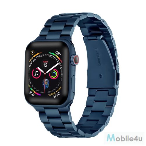 XPRO™ Apple Watch rozsdamentes vastag acél szíj kék 42mm / 44mm / 45mm / 49mm