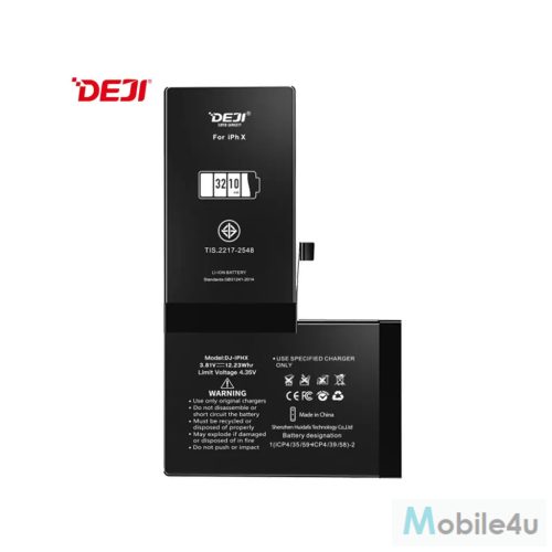 Deji iPhone X kompatibilis, magasabb kapacitású akkumulátor 3310mAh