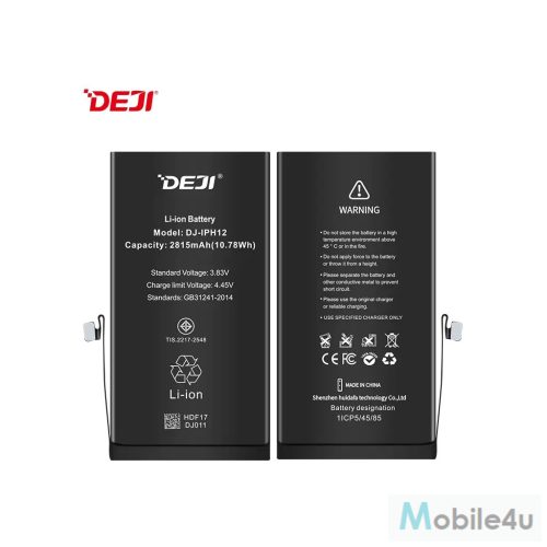 Deji iPhone 12 kompatibilis akkumulátor 2815mAh