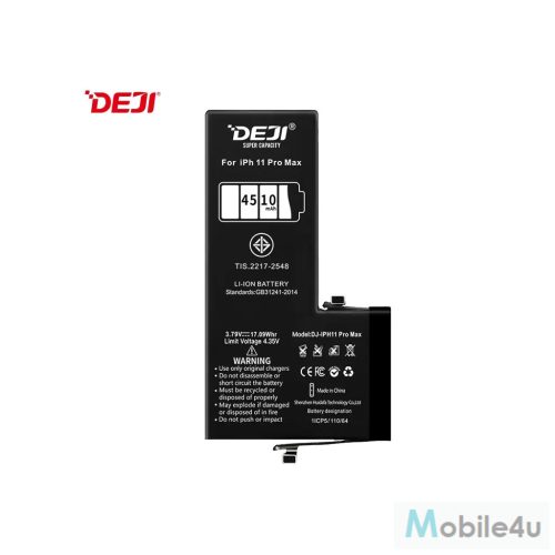 Deji iPhone 11 Pro Max kompatibilis, magasabb kapacitású akkumulátor 4510mAh