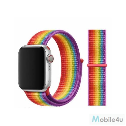 XPRO™ Apple Watch tépőzáras szíj szivárvány 38mm / 40mm / 41mm