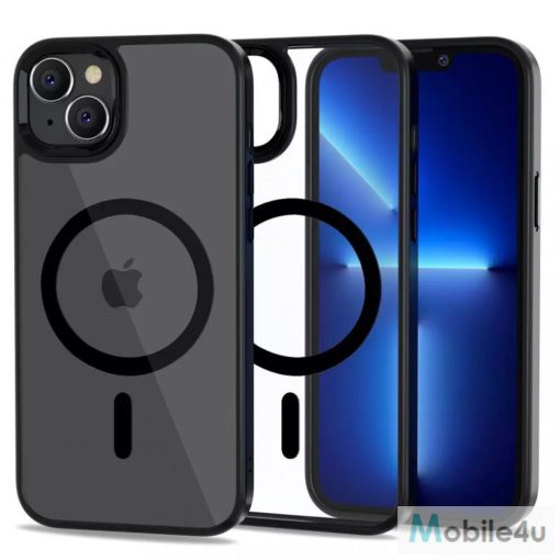 Tech-Protect MAGMAT Magsafe tok átlátszó / fekete Apple iPhone 14 készülékhez 925467
