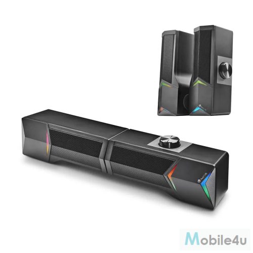 NGS GSX-B1200 Szürke 2.0 Soundbar Leddel 12W