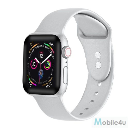 XPRO™ Apple Watch szilikon sport szíj Ezüst 38mm / 40mm / 41mm