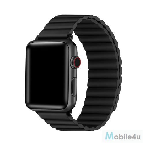 XPRO™ Apple Watch mágneses szilikon szíj fekete 38mm / 40mm / 41mm