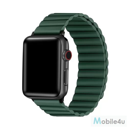 XPRO™ Apple Watch mágneses szilikon szíj zöld 42mm / 44mm / 45mm / 49mm