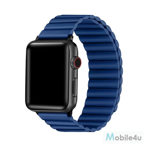 XPRO™ Apple Watch mágneses szilikon szíj kék 42mm / 44mm / 45mm / 49mm