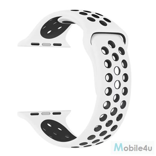 XPRO™ Apple Watch lélegző sport szíj Fehér / Fekete 38mm / 40mm / 41mm