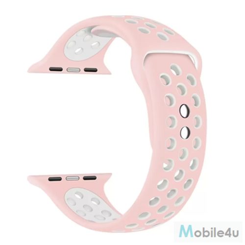 XPRO™ Apple Watch lélegző sport szíj Pink / Fehér 38mm / 40mm / 41mm