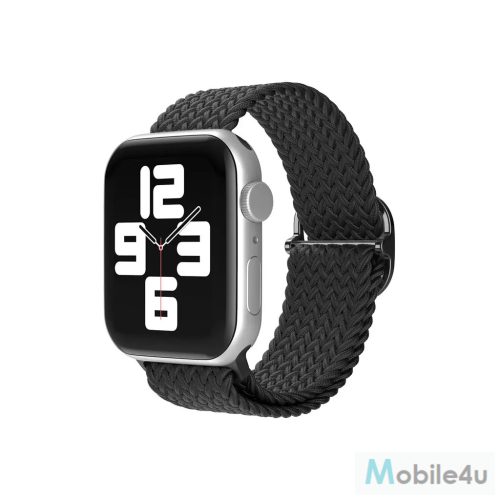 XPRO™ Apple Watch szőtt szövet körpánt Fekete 38mm/40mm/41mm