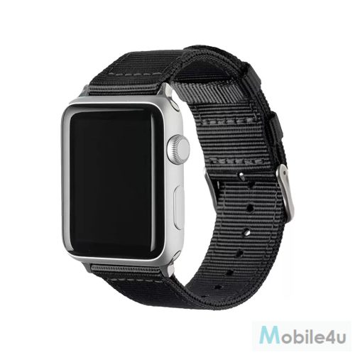 XPRO™ Apple Watch szőtt műanyag szíj Fekete 38mm/40mm/41mm