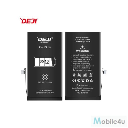 Deji iPhone 13 kompatibilis, magasabb kapacitású akkumulátor 3510mAh