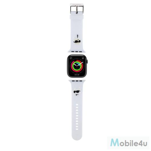 Karl Lagerfeld óraszíj fehér KLAWMSLKCNH Apple Watch 38mm / 40mm / 41mm