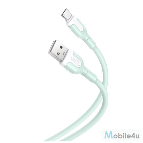 XO NB212 kábel USB / USB-C 1M 2.1A zöld