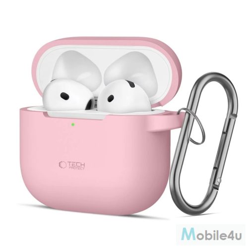 Tech-Protect Silicone Hook tok Apple AirPods 4 készülékhez Dusty Pink