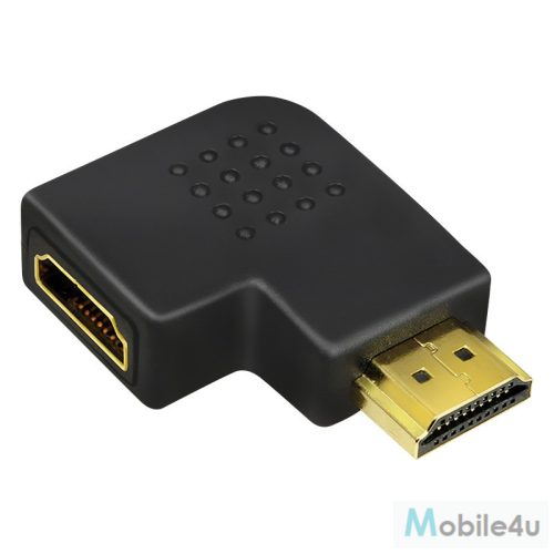 Logilink HDMI adapter, A/M-A/F, 90 , lapos, 4K/30 Hz