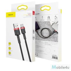   Baseus cafule kábel USB C típusú 3A 1M CATKLF-B09 fekete-Vörös