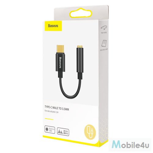 Baseus CATL54-0G USB-C - 3,5 mm jack adapter, szürke