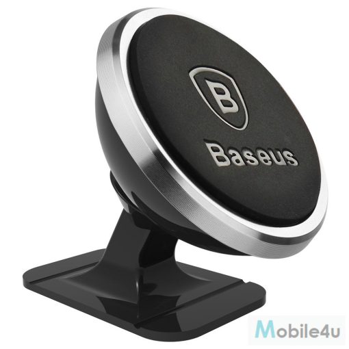 Baseus 360 -ban állítható mágneses telefontartó ezüst SUCX140012