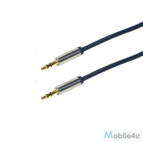 Logilink Audiokábel, 3,5 mm 3-Pin/M-3,5 mm 3-Pin/M, kék, 0,3 m