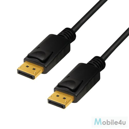 Logilink DisplayPort kábel, DP/M-DP/M, 8K/60 Hz, fekete, 1 m