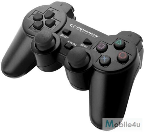 ESPERANZA GAMEPAD PS3/PC USB TROOPER FEKETE