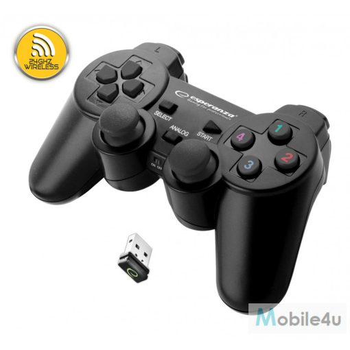 Esperanza Gladiator Wireless Gamepad PS3/PC fekete