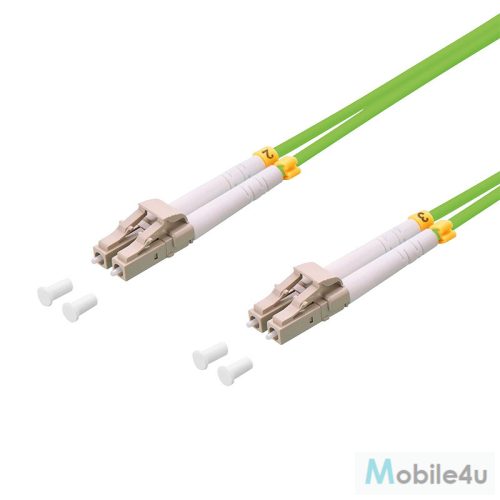 Logilink Fiber duplex patch kábel, OM5, 50/125 , LC-LC, lime zöld, 2 m