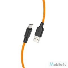 HOCO X21 Szilikon töltokábel Micro USB 1m, narancssárga