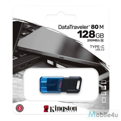 Kingston 128GB DataTraveler 80 M USB-C 3.2 Gen 1 pendrive