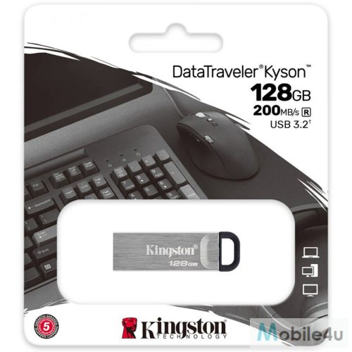 Kingston 128GB Data Traveler Kyson USB 3.2 Gen 1 fém