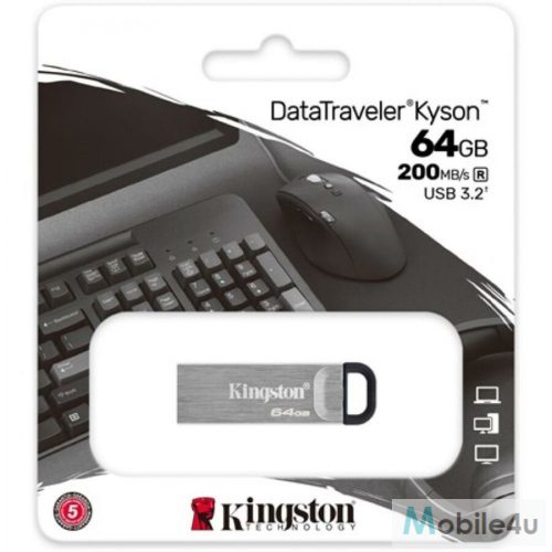 Kingston 64GB DataTraveler Kyson USB 3.2 Gen 1 fém