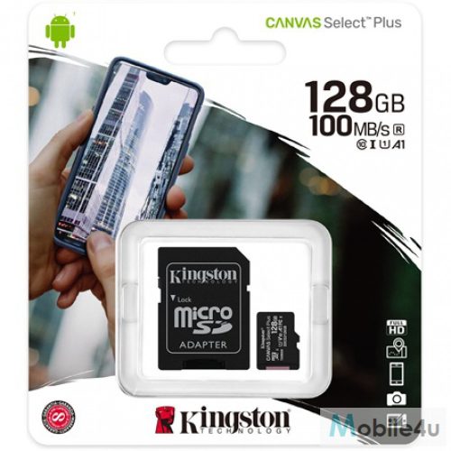 Kingston Canvas Select Plus MicroSDHC 128GB, C10