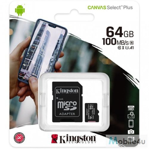 Kingston Canvas Select Plus MicroSDHC 64GB,Class10