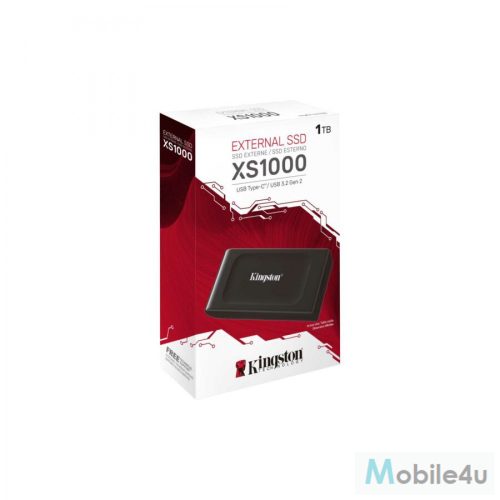 Kingston XS1000 1TB USB3.2 Gen2 C SSD fekete külső