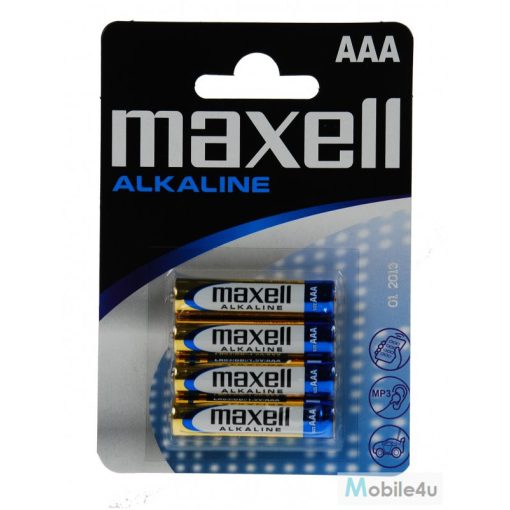 Maxell LR03x4 alkáli elem mini