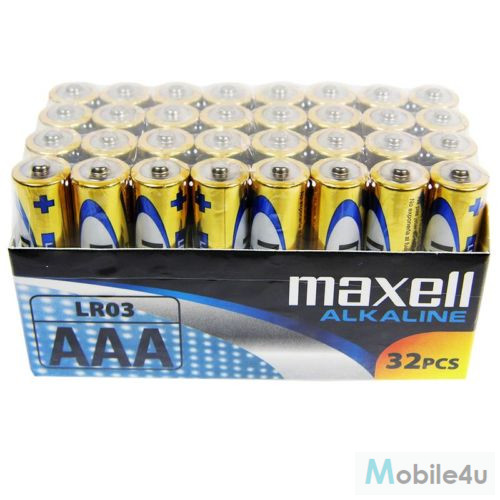 Maxell LR03x32 alkáli elem mini