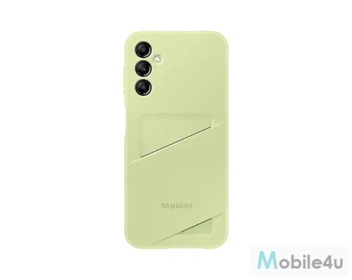 Samsung A15 kártyatartós hátlap, Lime