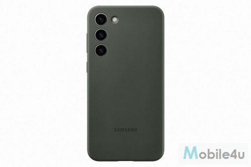 Samsung Galaxy S23 Plus szilikon védőtok,Sötétzöld