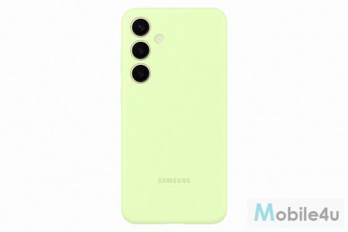 Samsung Galaxy S24 szilikon tok, Világos zöld