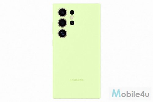 Samsung Galaxy S24 Ultra szilikon tok, Világos zöld