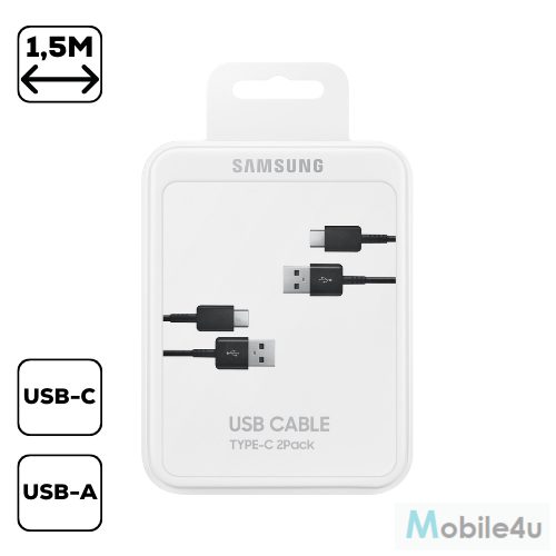 Samsung Type-C kábel, 1.5 m, Fekete