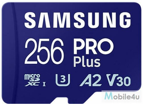 Samsung Pro Plus microSD kártya R180/W130, 256GB