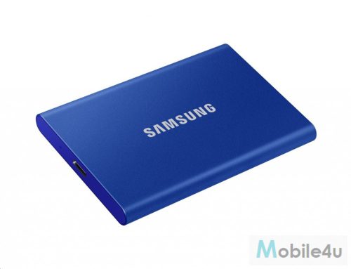 Samsung T7 hordozható SSD, 1TB, USB 3.2,Kék