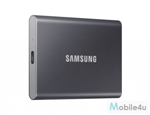 Samsung T7 hordozható SSD, 2TB, USB 3.2,Szürke