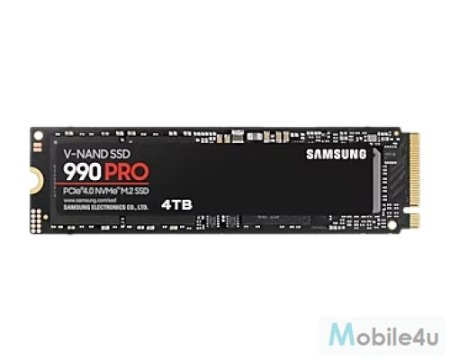 Samsung 990 PRO, PCIe 4.0, NVMe 2.0, 4TB, 2400 TBW