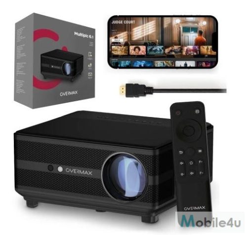 Overmax Multipic 6.1 LED Projektor Auto Keystone Auto Focus Android 2xHDMI 2XUSB