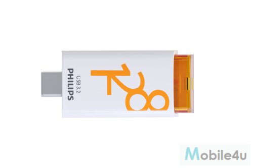 Philips pendrive USB 3.2 Gen 1 128GB USB-C Sunrise Orange